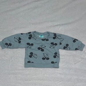 Disney Blue Sweatshirt with Iconic Patterns